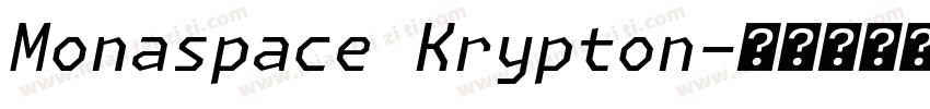 Monaspace Krypton字体转换